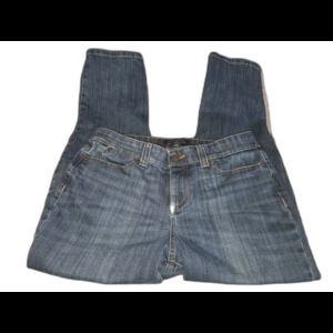 Talbots Simply Flattering 5 Pocket Jeans Medium Wash Denim Size 8P